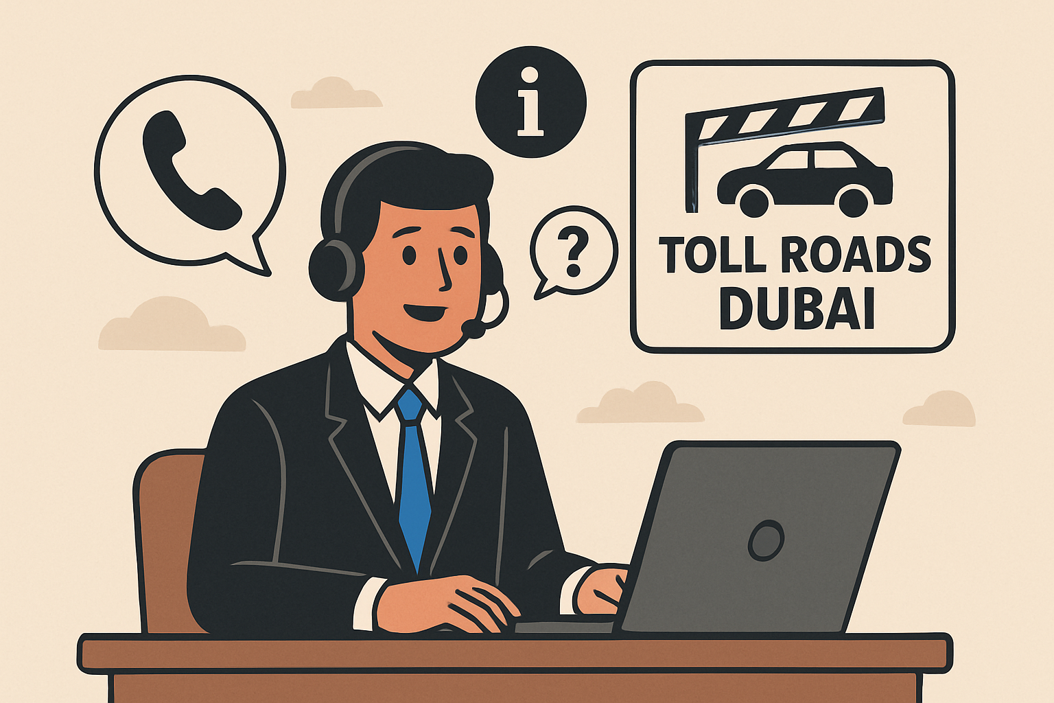 Customer Support for Toll Roads Dubai